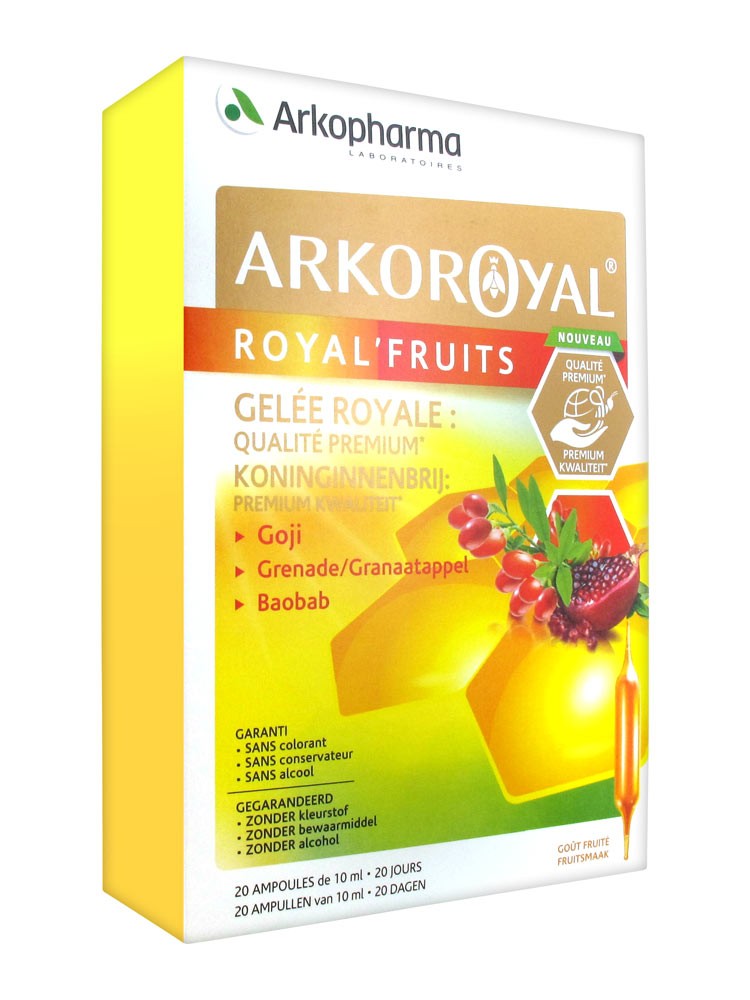 Arkoroyal Royalfruits Integratore di Pappa Reale 20 Flaconcini
