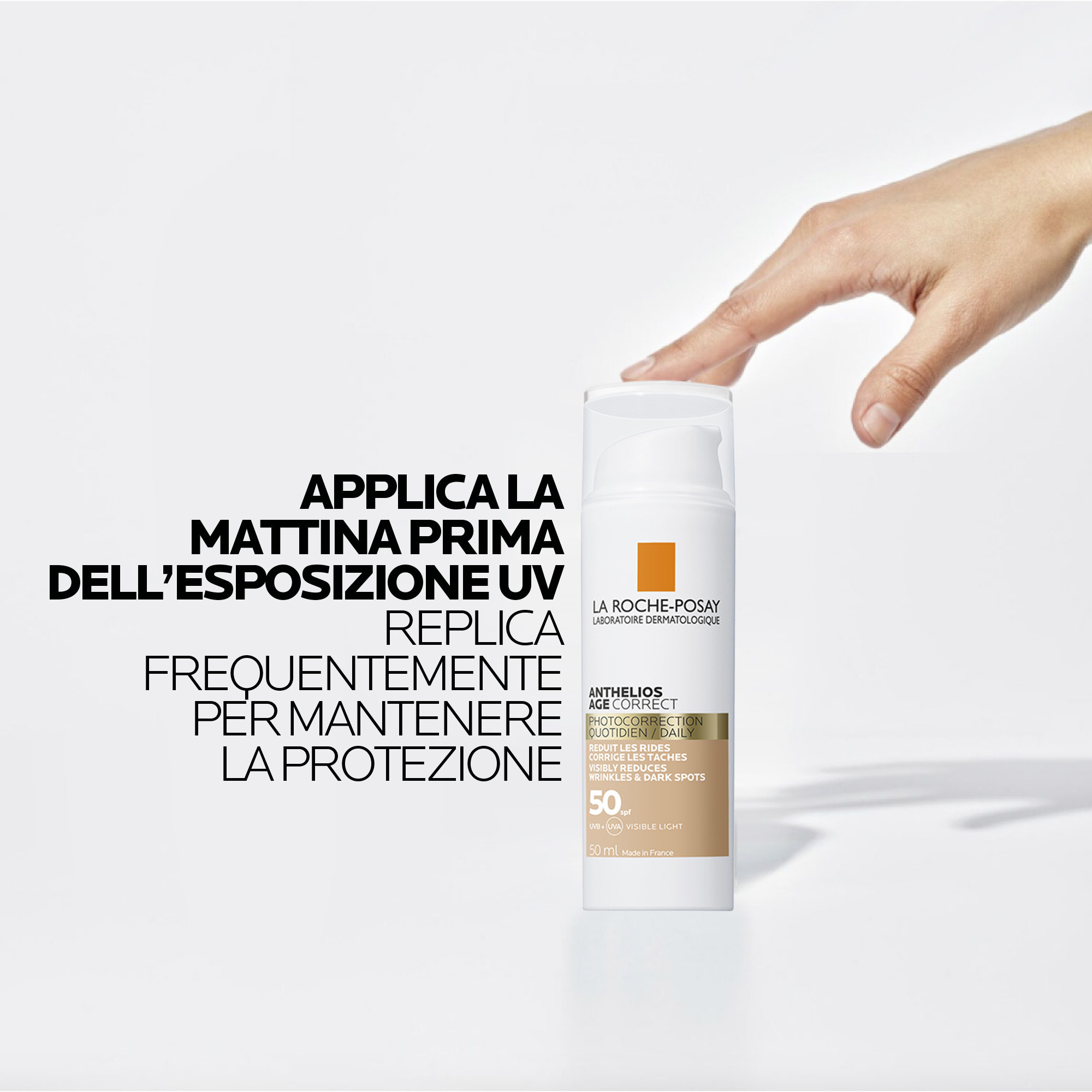 La Roche-Posay Anthelios Age Correct - Fotocorrettore Quotidiano SPF50+ Viso 50 ml