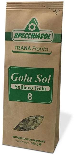 Specchiasol Tisana Pronta Gola Sol 8 Sollievo Gola 100 g