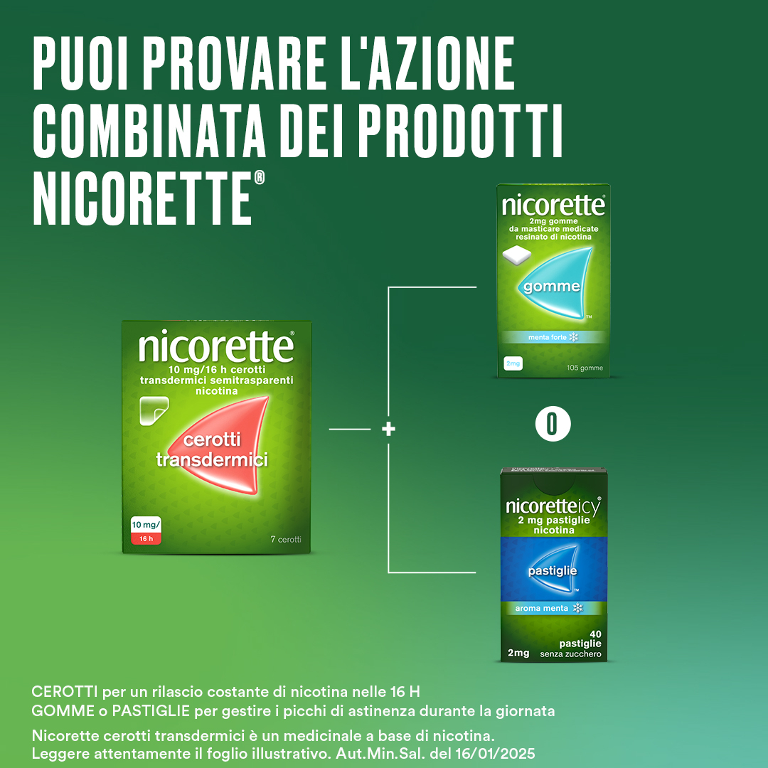 Nicorette 7 Cerotti Transdermici 10 mg Smettere di Fumare Nicorette 7 Cerotti Transdermici 10 mg Smettere di Fumare