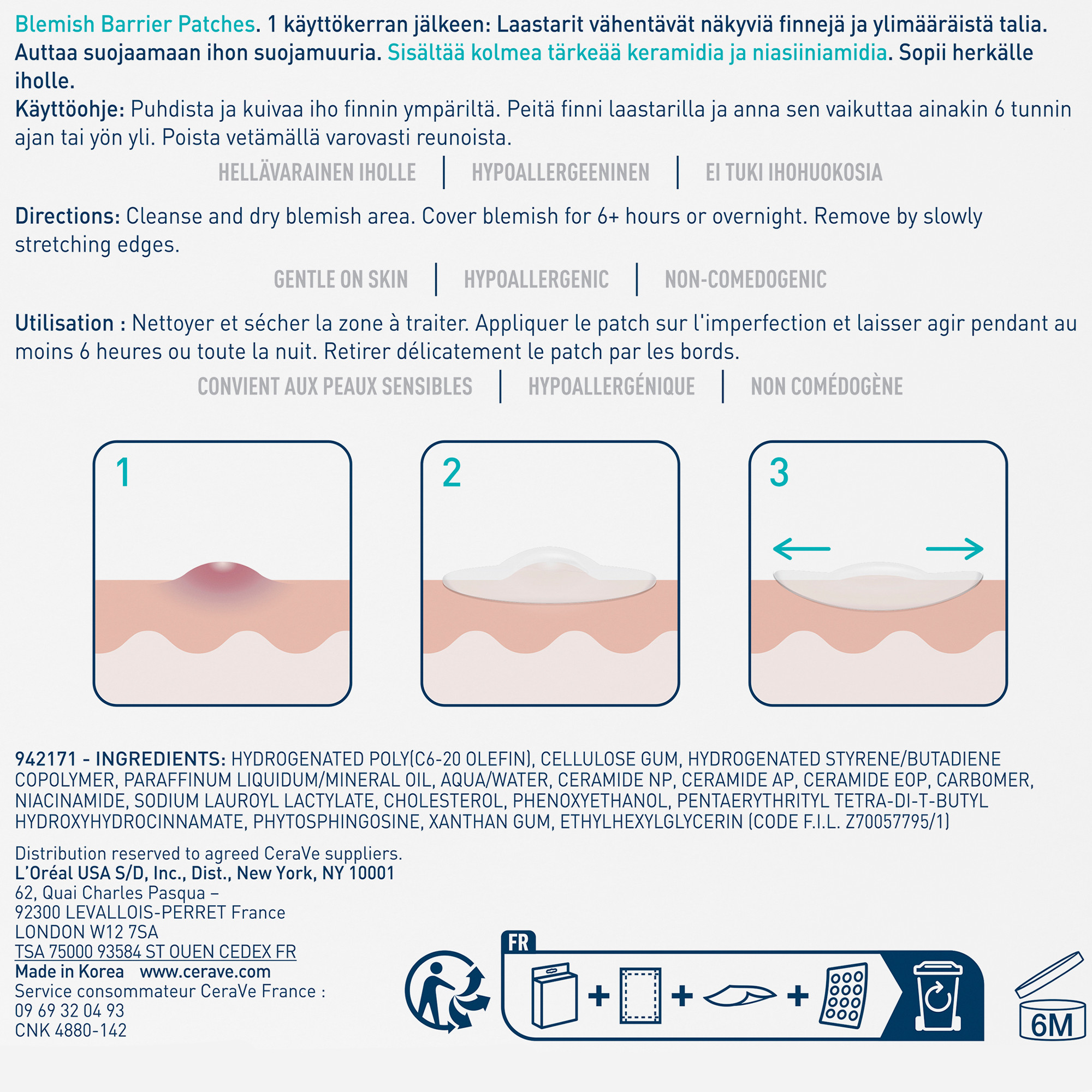 CeraVe Patches Idrocolloidali Anti Brufoli, Per Pelli a Tendenza Acneica, Trasparenti e Invisibili sulla Pelle, Non lascia segni, Con Niacinamide e 3 Ceramidi Essenziali, 22 Pezzi