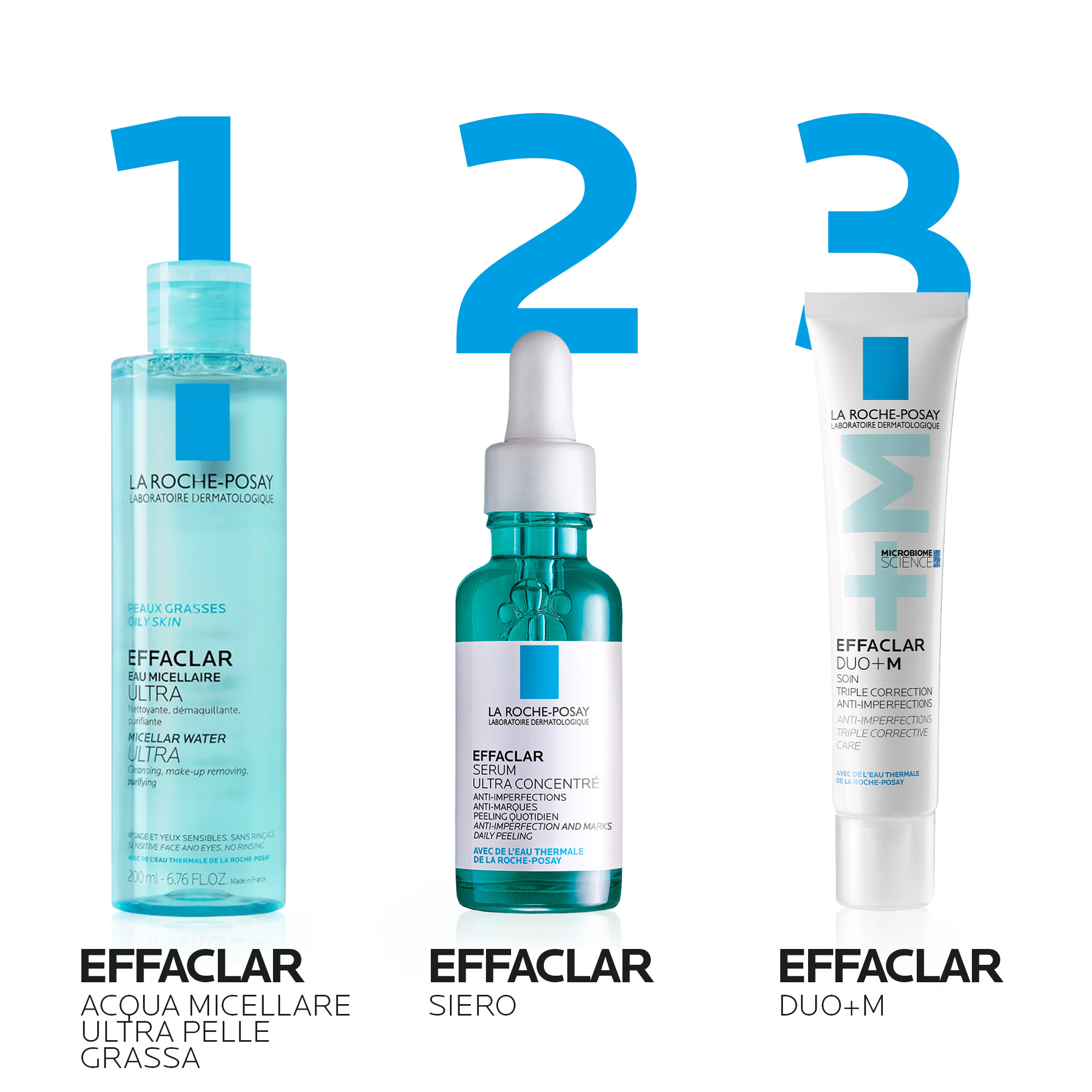 La Roche-Posay Effaclar - Acqua Micellare UItra Per Pelle Mista, Grassa O A Tendenza Acneica 200 ml