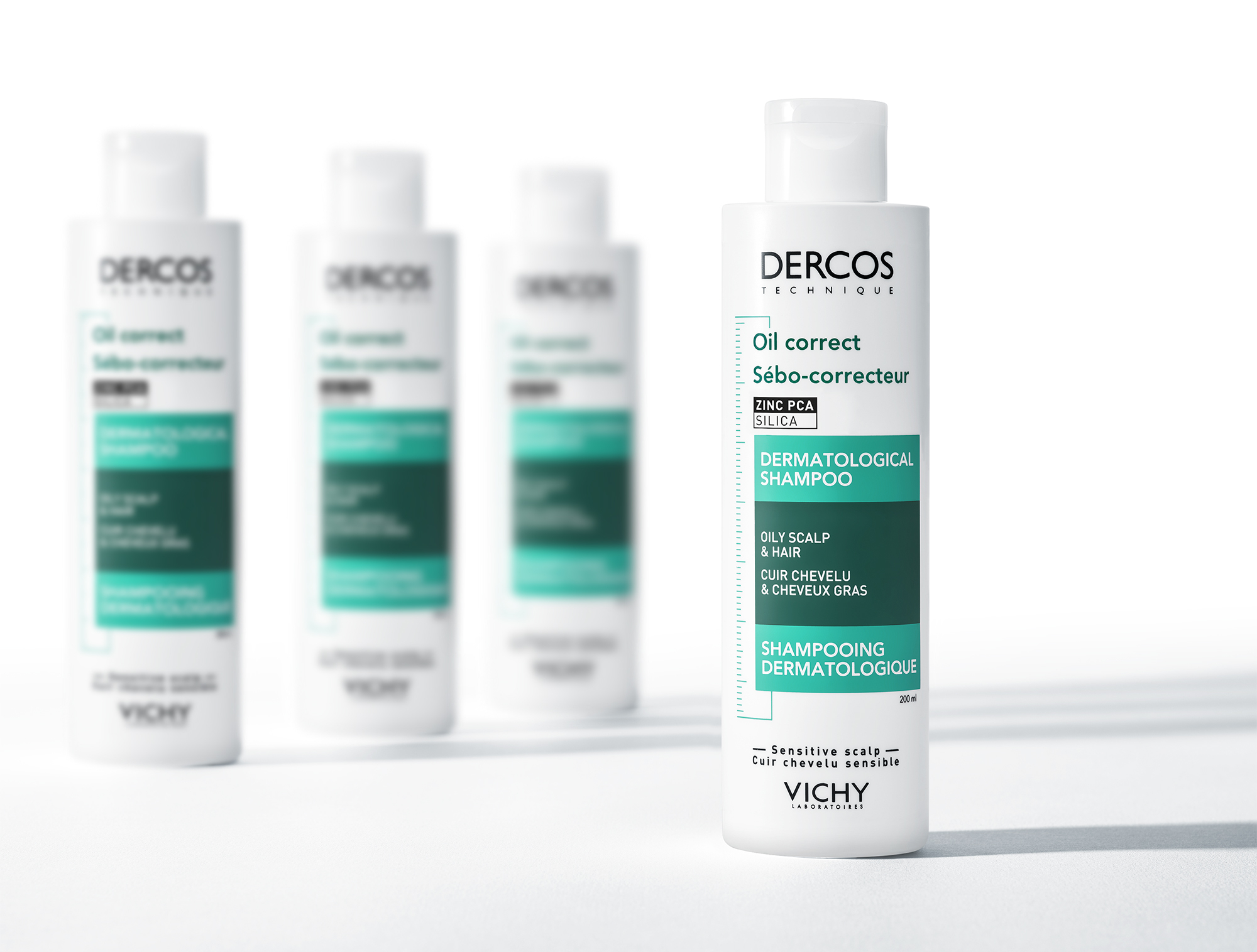 Vichy Dercos Shampoo Sebo Regolatore trattante Capelli grassi 200 ml 