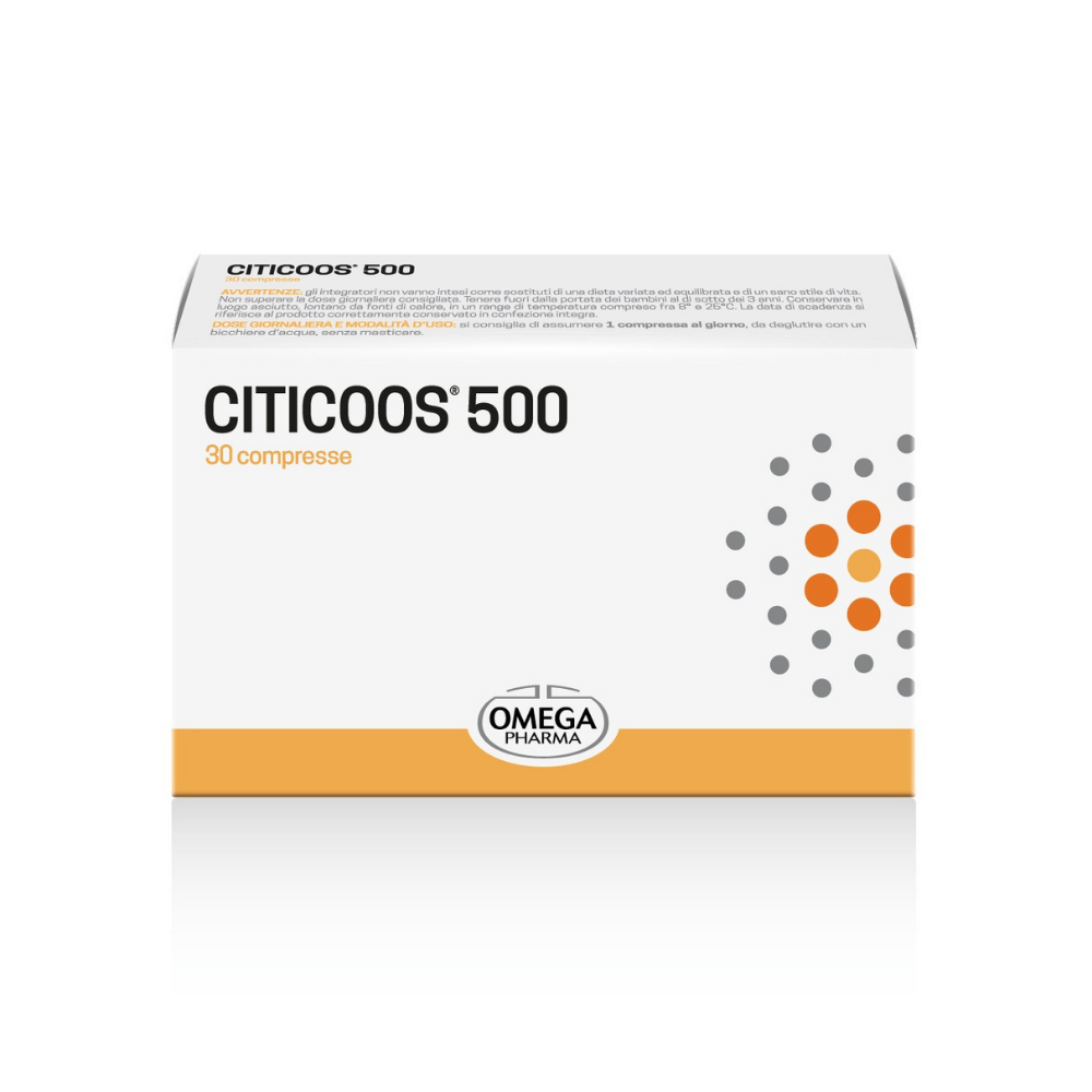 Omega Pharma Citicoos 500 - Integratore Per Il Sistema Nervoso 30 Compresse