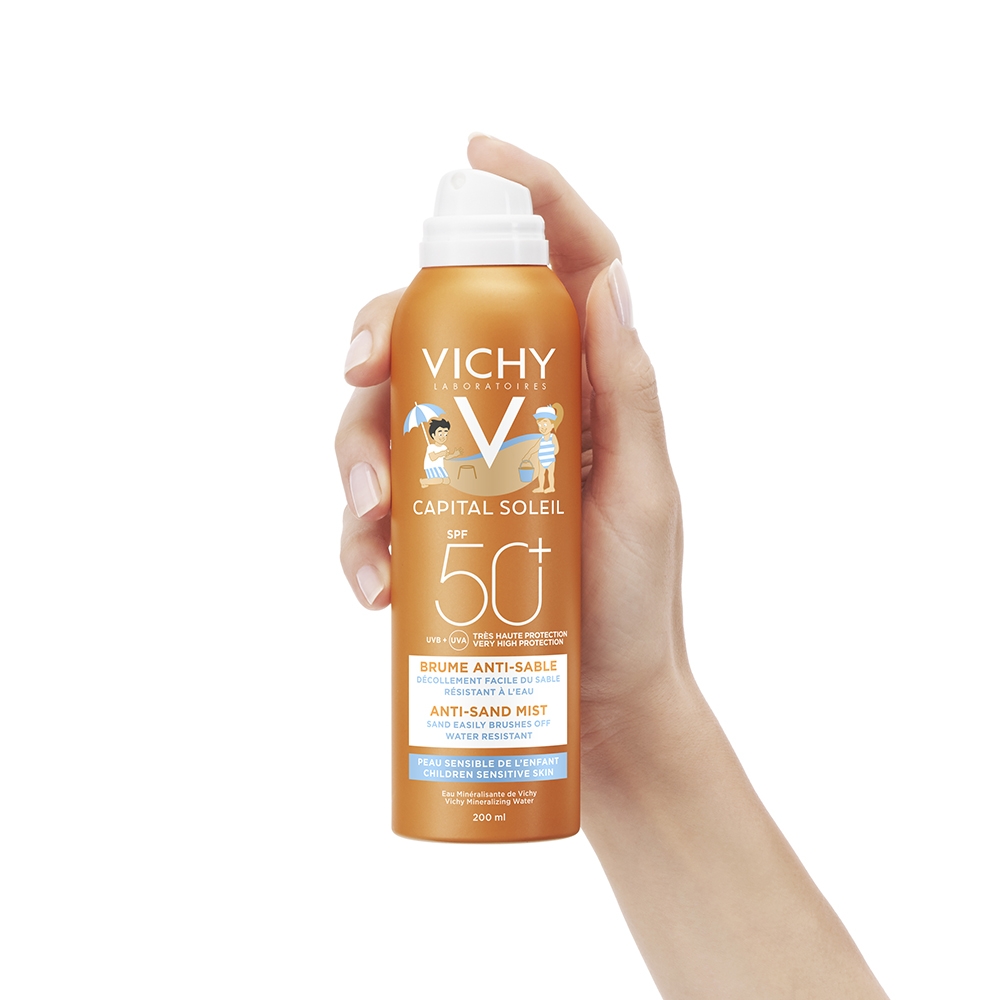 Vichy Idéal Soleil Spray Anti-Sabbia per Bambini SPF 50+ - Protezione solare corpo - 200 ml Vichy Idéal Soleil Spray Anti-Sabbia per Bambini SPF 50+ - Protezione solare corpo - 200 ml