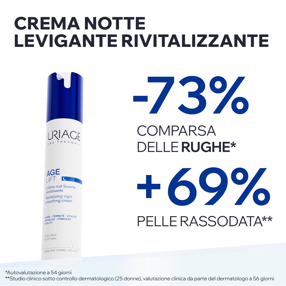 Uriage Age Lift - Crema Notte Antiage Levigante Rivitalizzante Viso 40 ml