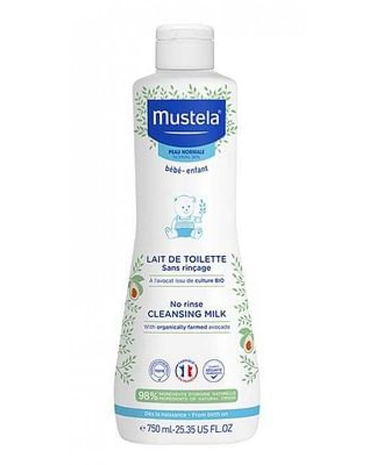 Mustela Latte di Toilette Detersione Viso e Sederino 750 ml Mustela Latte di Toilette Detersione Viso e Sederino 750 ml