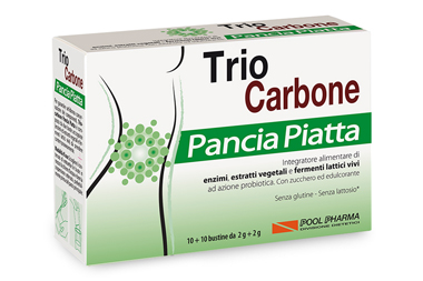 Trio carbone Pancia Piatta 10+10 Bustine 
