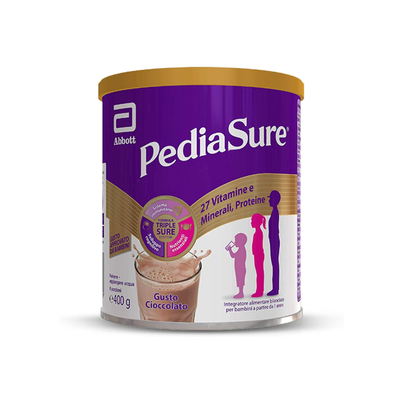 Pediasure Crescita E Sviluppo Integratore Multivitaminico Per Bambini Formato 400g Gusto Cioccolato Pediasure Crescita E Sviluppo Integratore Multivitaminico Per Bambini Formato 400g Gusto Cioccolato