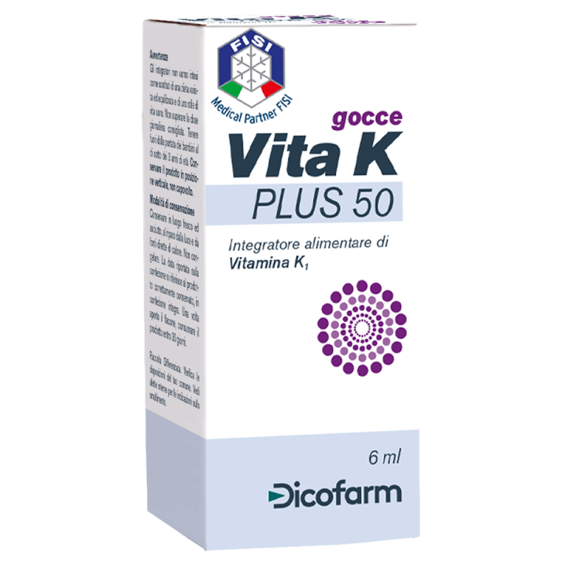 Vita K Plus 50 Integratore di Vitamina K Gocce 6 ml Vita K Plus 50 Integratore di Vitamina K Gocce 6 ml