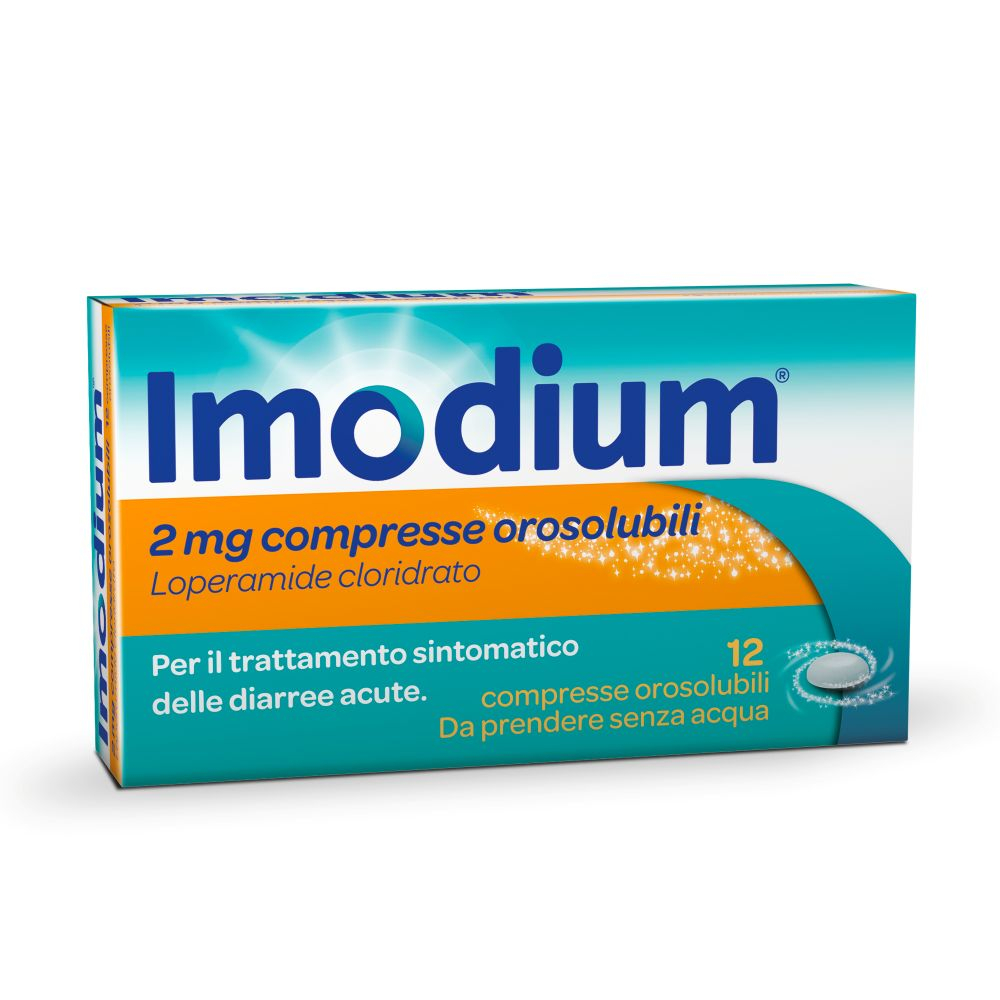 IMODIUM 12CPR OROSOL 2MG