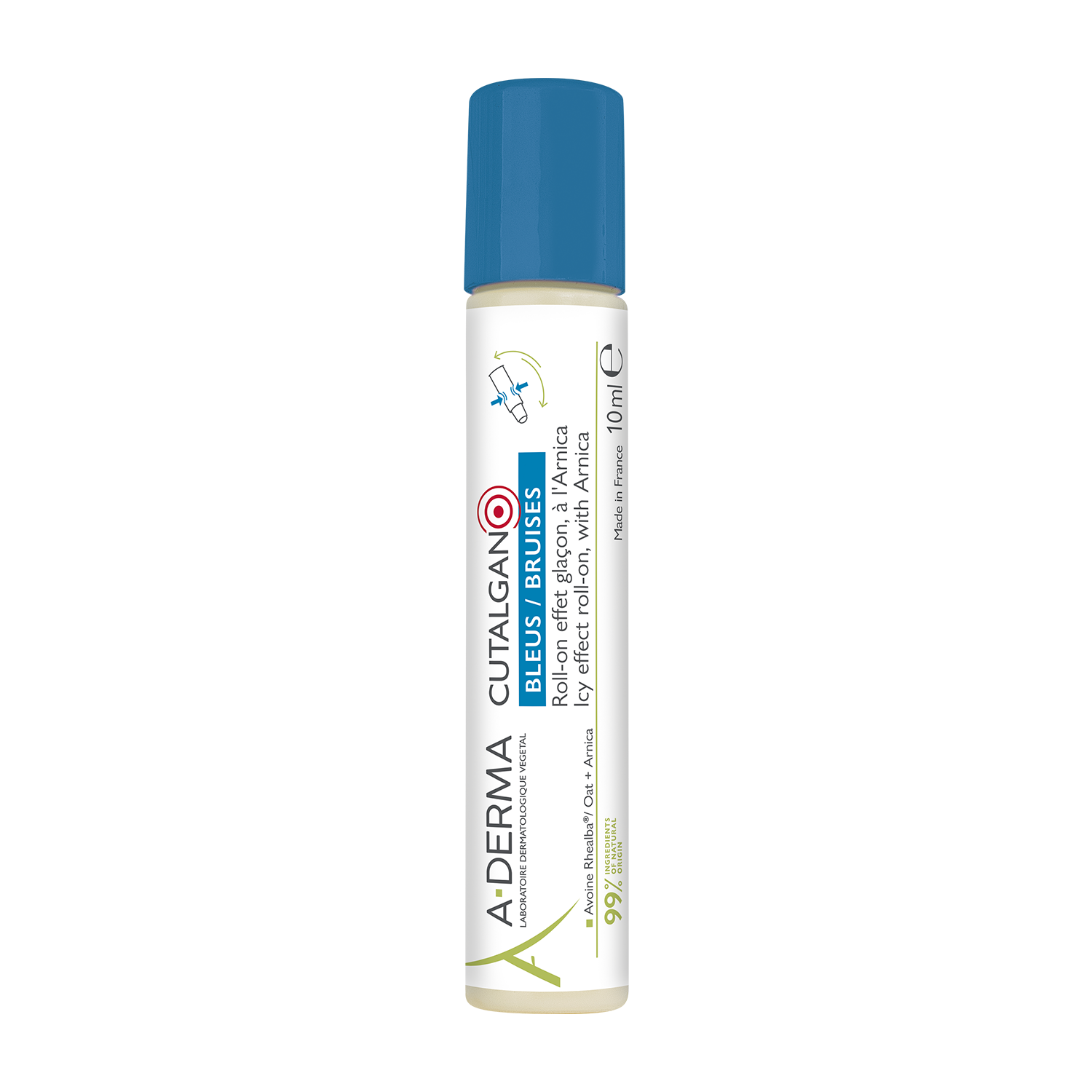 A-Derma Cutalgan - Roll-On Effetto Ghiaccio Con Arnica 10 ml