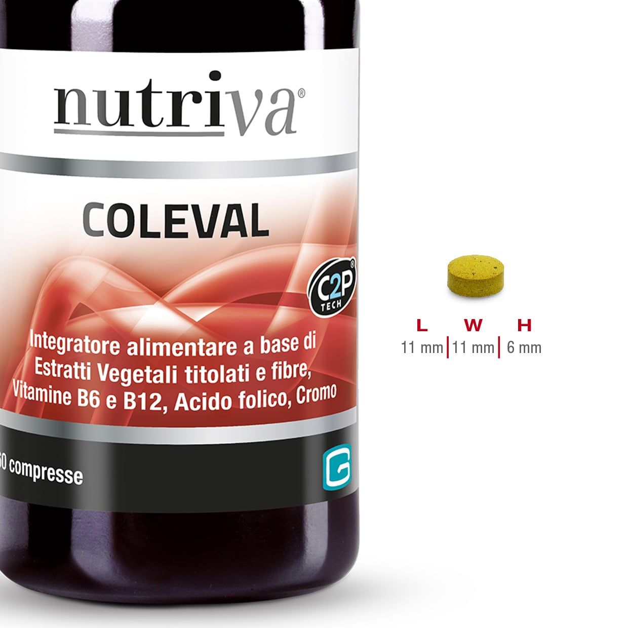 Nutriva Coleval Integratore Controllo Colesterolo e Trigliceridi  60 Compresse