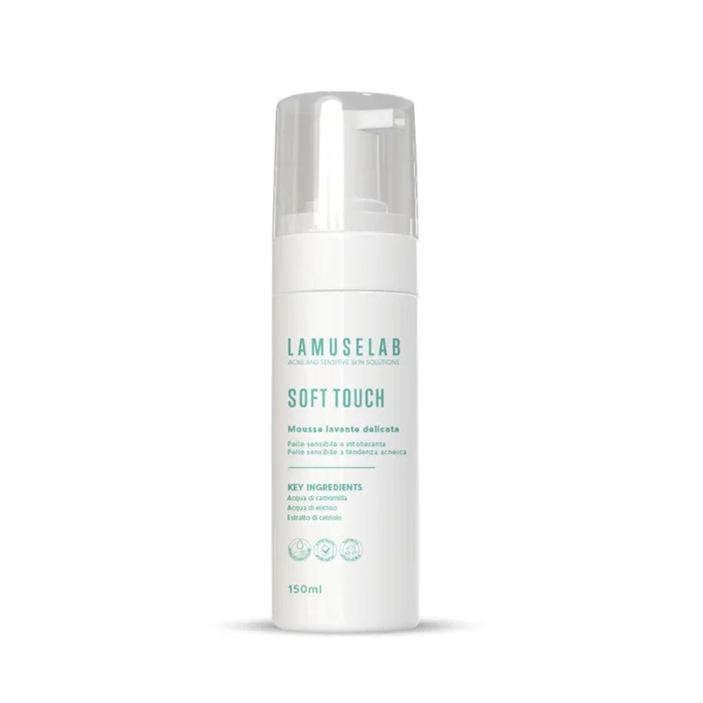 LaMuseLab Soft Touch Mousse Lavante Delicata Viso, 150ml