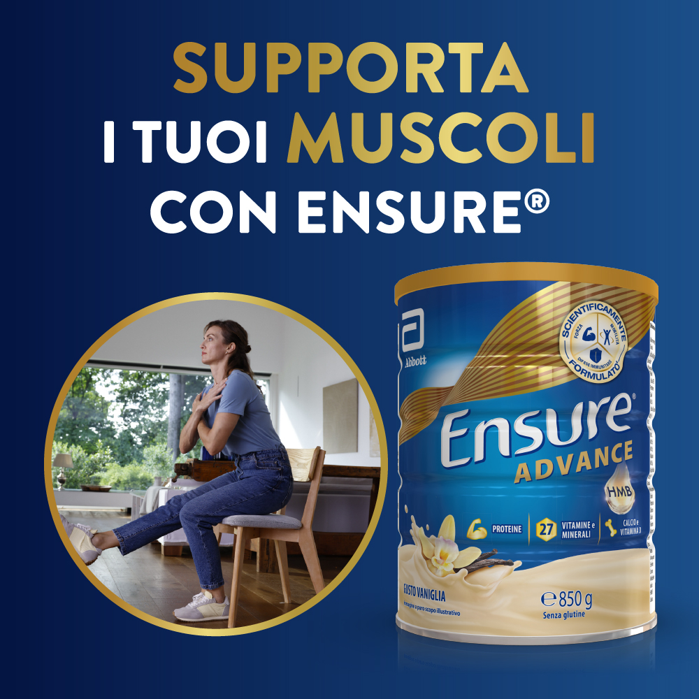 Ensure® Advance Integratore in polvere forza & energia 850g Vaniglia