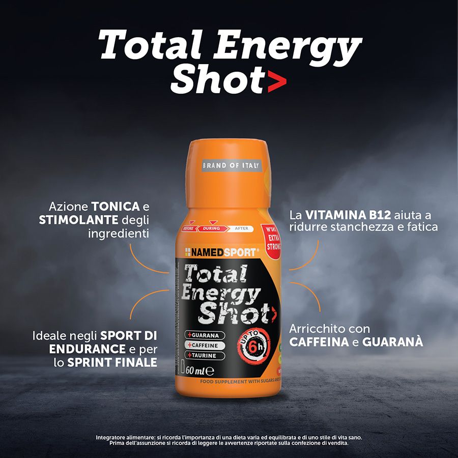 Named Sport - Total Energy Shot 60 ml - Integratore Energetico Per Sportivi 