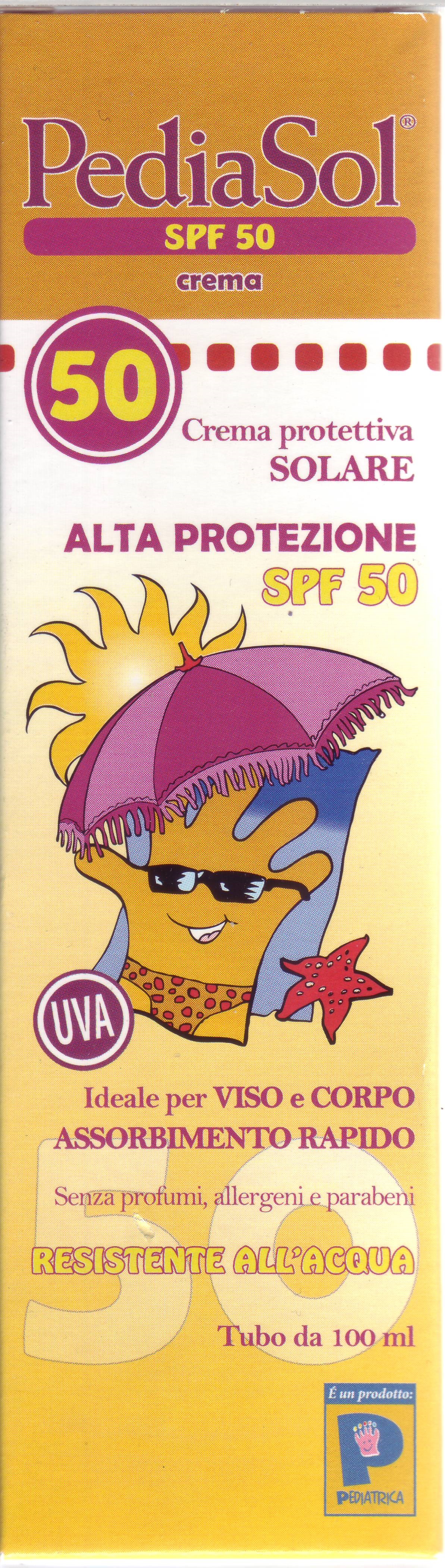 Pediasol Crema Solare SPF 50 Protezione Per Il Corpo 100 ml Pediasol Crema Solare SPF 50 Protezione Per Il Corpo 100 ml