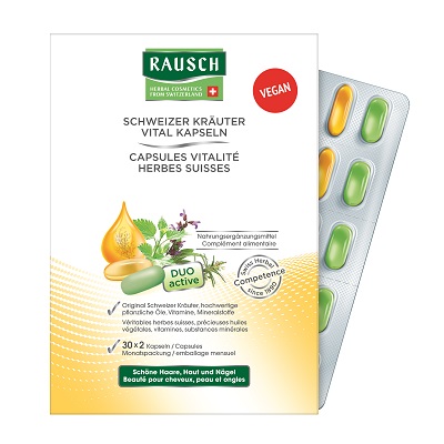 RAUSCH Capsule Vitalità alle Erbe Svizzere 60 cps