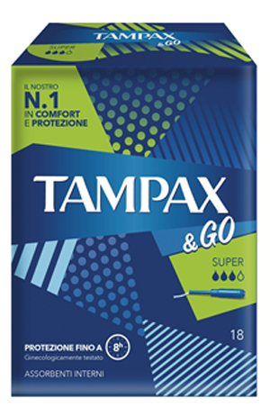 TAMPAX &amp;GO SUPER 18PZ 8423