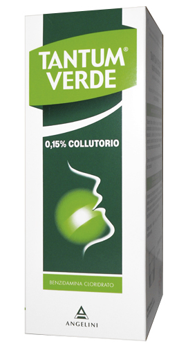Tantum Verde - Collutorio con Benzidamina cloridrato allo 0,15% - flacone da 240 ml