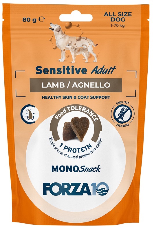 F10 DOG SNACK SENS AGNEL 80GR