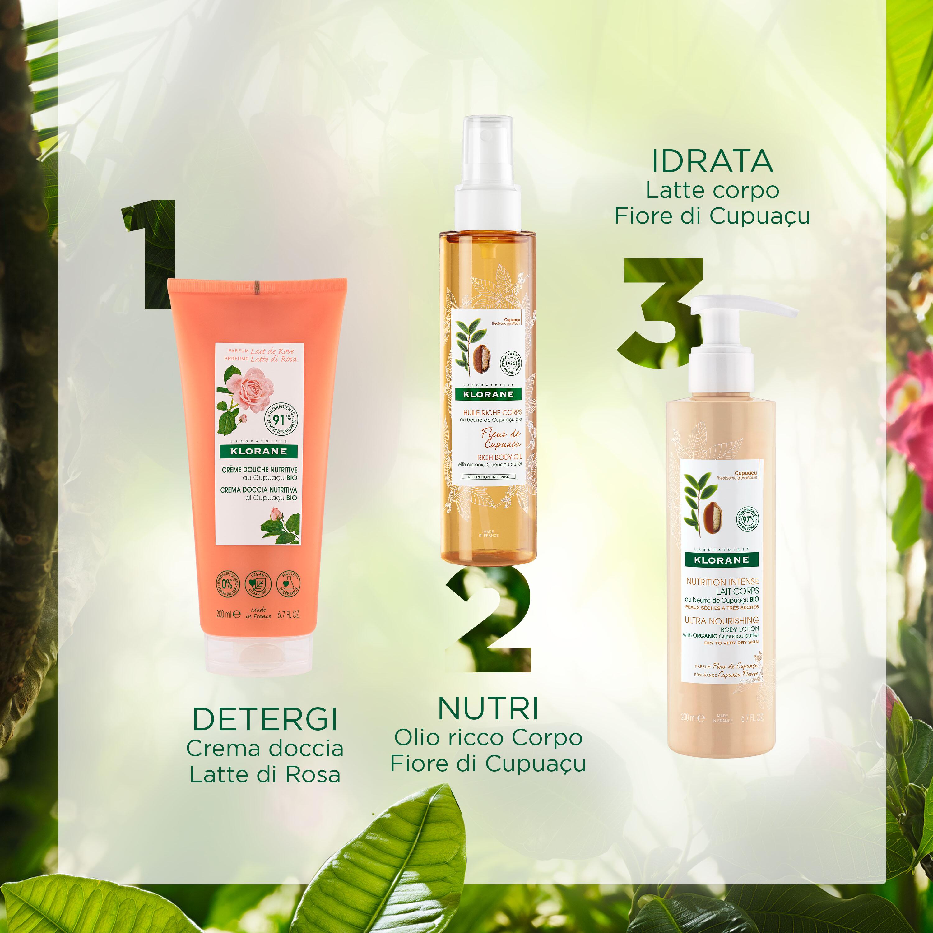 Klorane - Crema Doccia Nutritiva Al Cupuaçu Bio Per Pelle Secca E Molto Secca 200 ml