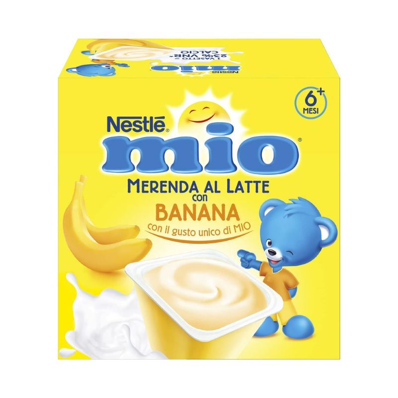 Nestlé - Mio Merenda Al Latte Con Banana 4 Porzioni Da 100 g