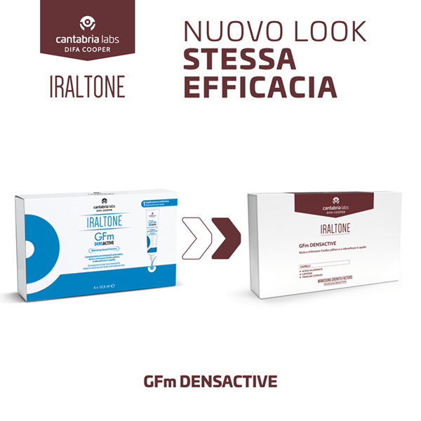 Cantabria Labs Difa Cooper Iraltone GFm Densactive 4Tubi - Gel Topico Anticaduta