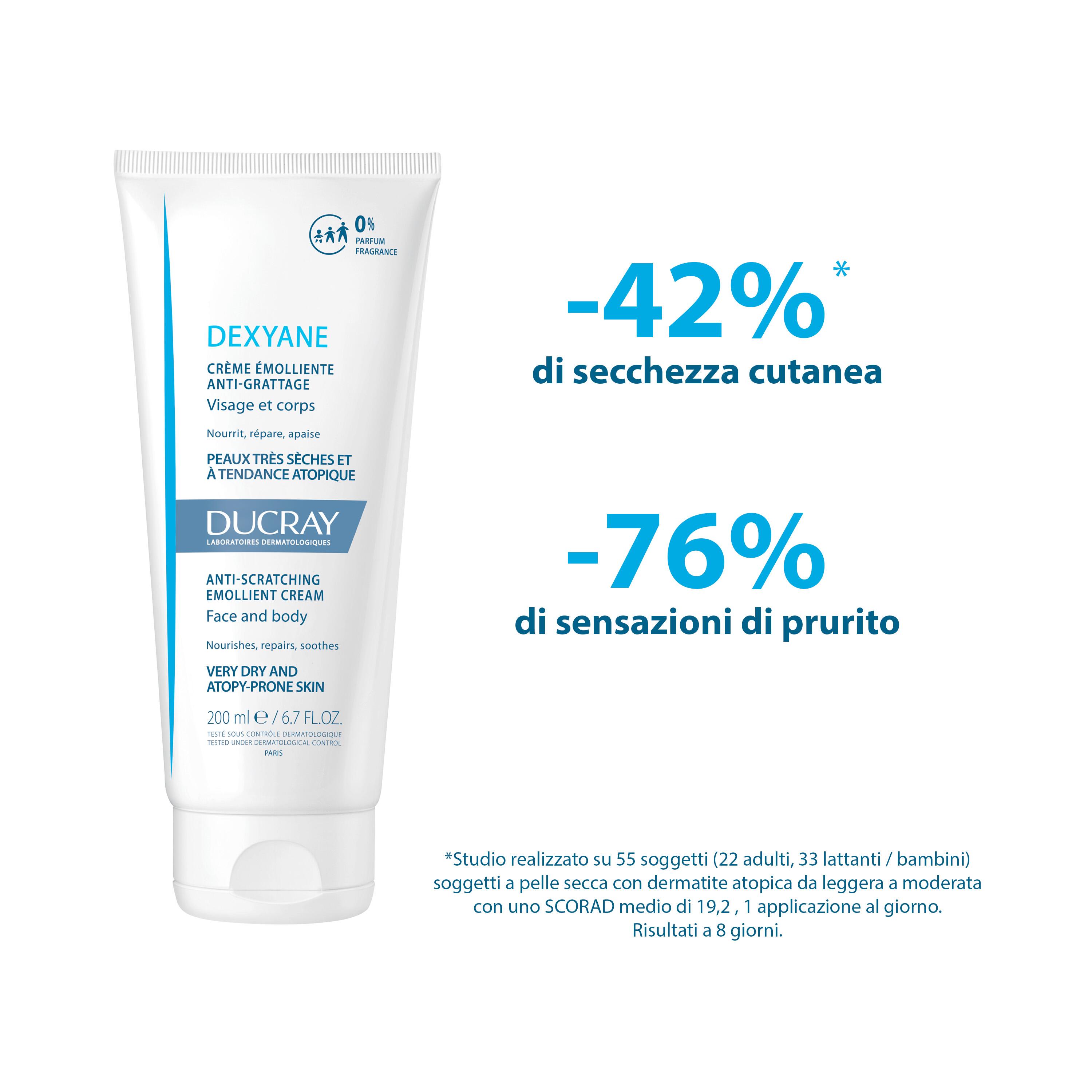 Ducray Dexyane - Crema Emolliente Anti-Grattage Viso E Corpo 400 ml