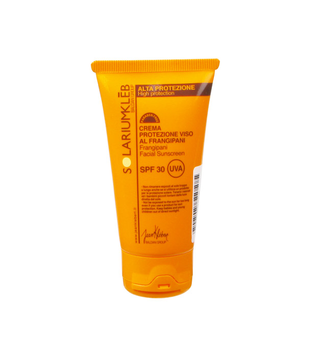 SOLARIUMKLEB Crema protezione viso al frangipani SPF 30 UVA