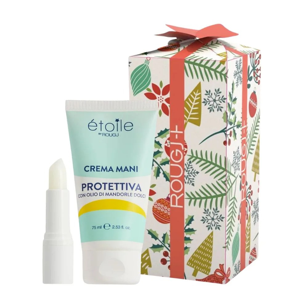 Rougj Kit Natale 03 Cura e Comfort Crema Mani + Burro Labbra