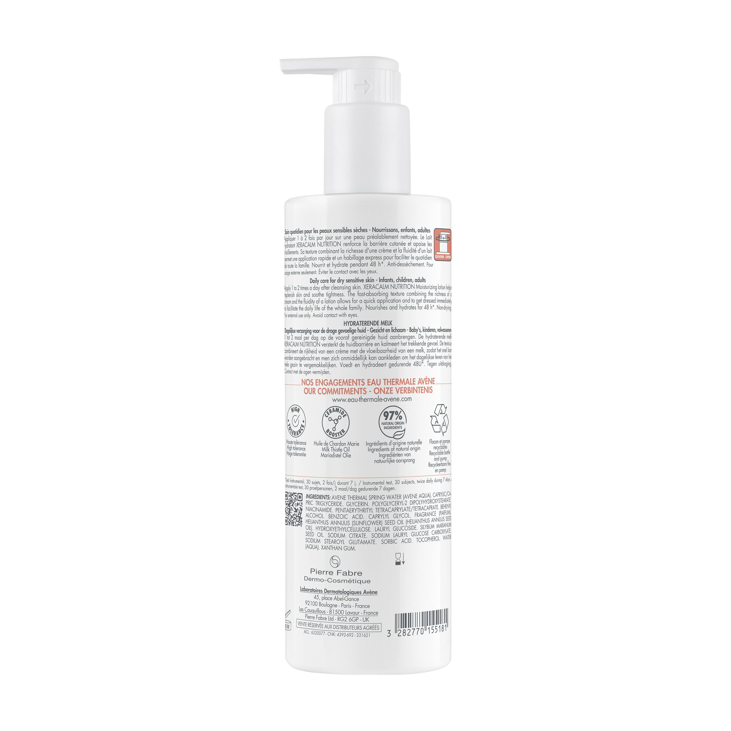 Avène Xeracalm Nutrition -  Latte Idratante Per Pelle Sensibile E Secca 400  ml