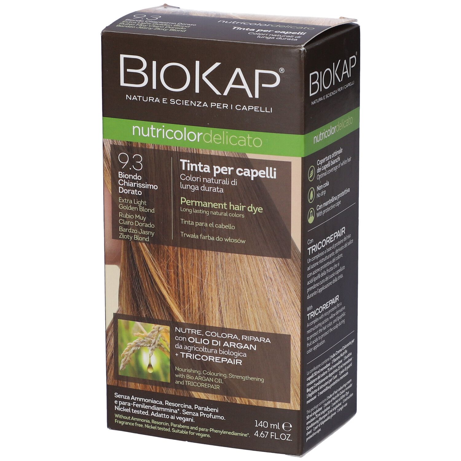 Biokap Nutricolor Delicato 9.3 Tinta Per Capelli Biondo Chiarissimo