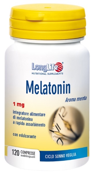 Longlife Melatonin sublinguale coadiuvante ciclo sonno-veglia 120 compresse Longlife Melatonin sublinguale coadiuvante ciclo sonno-veglia 120 compresse