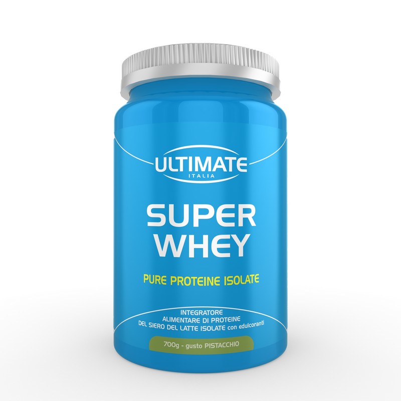 Ultimate Italia Super Whey Gusto Pistacchio - Proteine Del Siero Del Latte Isolate Microfiltrate 700 g