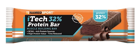Named Sport ITech 32% Proteinbar Milky Chocolate Barretta Tecnica 60 g Named Sport ITech 32% Proteinbar Milky Chocolate Barretta Tecnica 60 g