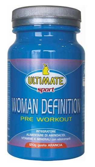 Ultimate Sport Woman Definition Pre-Workout Integratore Aminoacidi 120 g