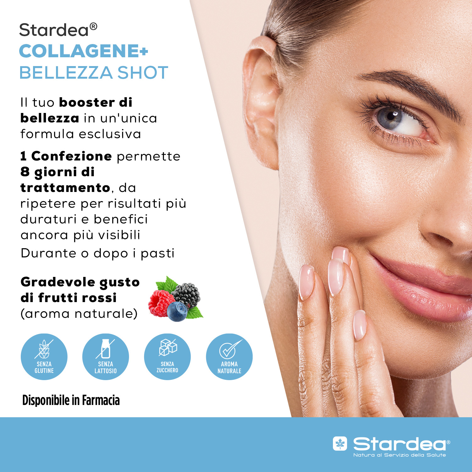 STARDEA COLLAGENE + BELLEZZA SHOT DA BERE - Integratore da bere a base di 5g di collagene Marino di tipo 1 e Acido Ialuronico - 8 shots da 50 ml STARDEA COLLAGENE + BELLEZZA SHOT DA BERE - Integratore da bere a base di 5g di collagene Marino di tipo 1 e Acido Ialuronico - 8 shots da 50 ml