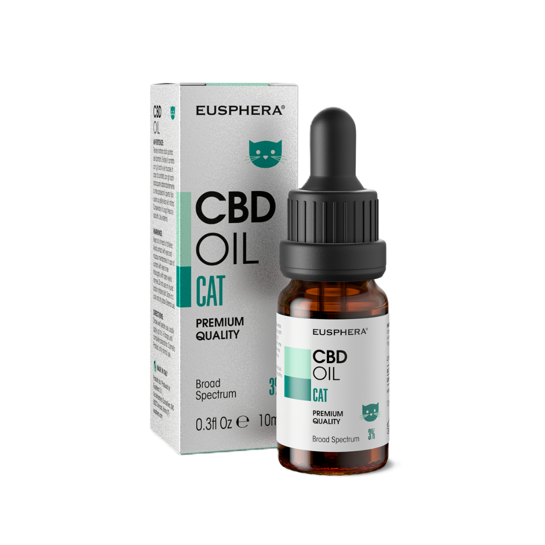 Eusphera CBD Oil Cat - Olio Calmante Naturale Per Gatti 10 ml