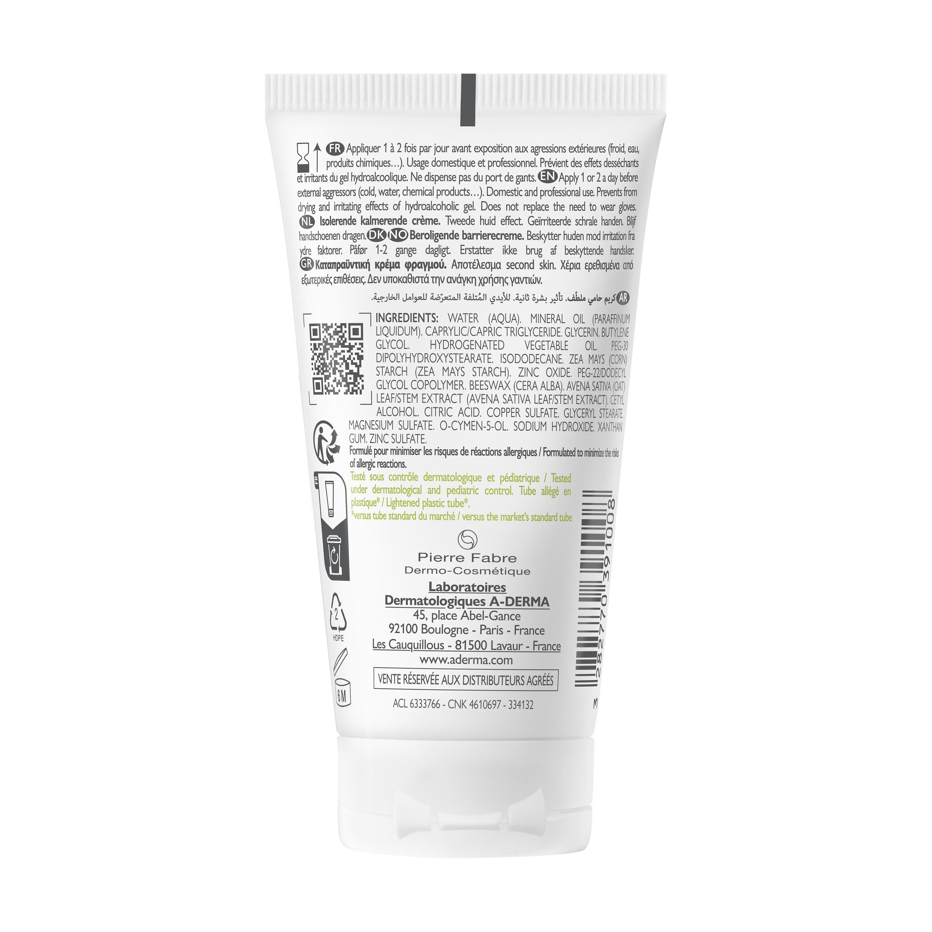 A-Derma Dermalibour+ Barrier - Crema Isolante Lenitiva Per Pelle Irritabile E Fragilizzata 50 ml 