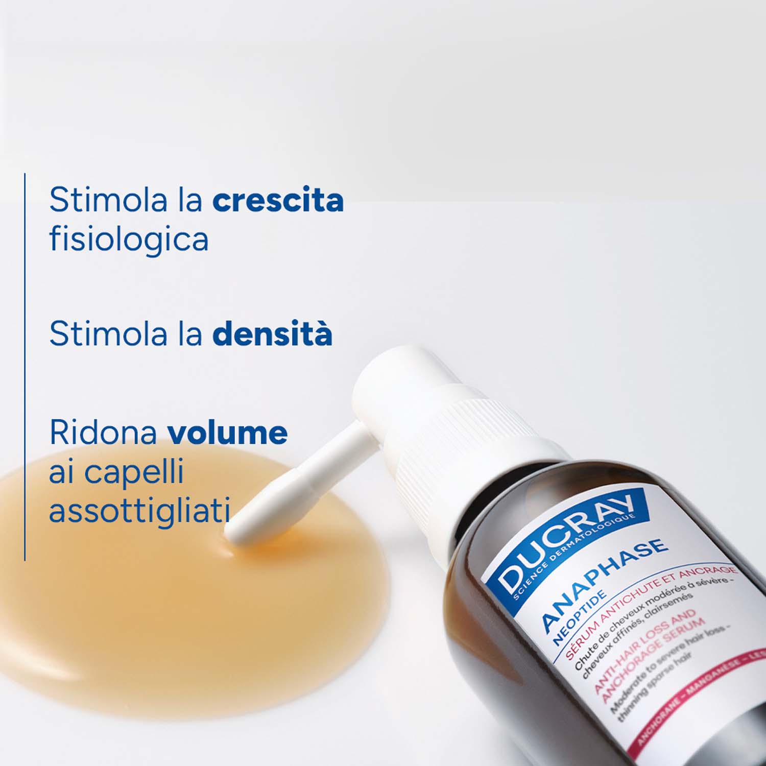 Ducray Anaphase Neoptide - Siero Anti-Caduta E Volumizzante 2 Flaconi Da 50 ml