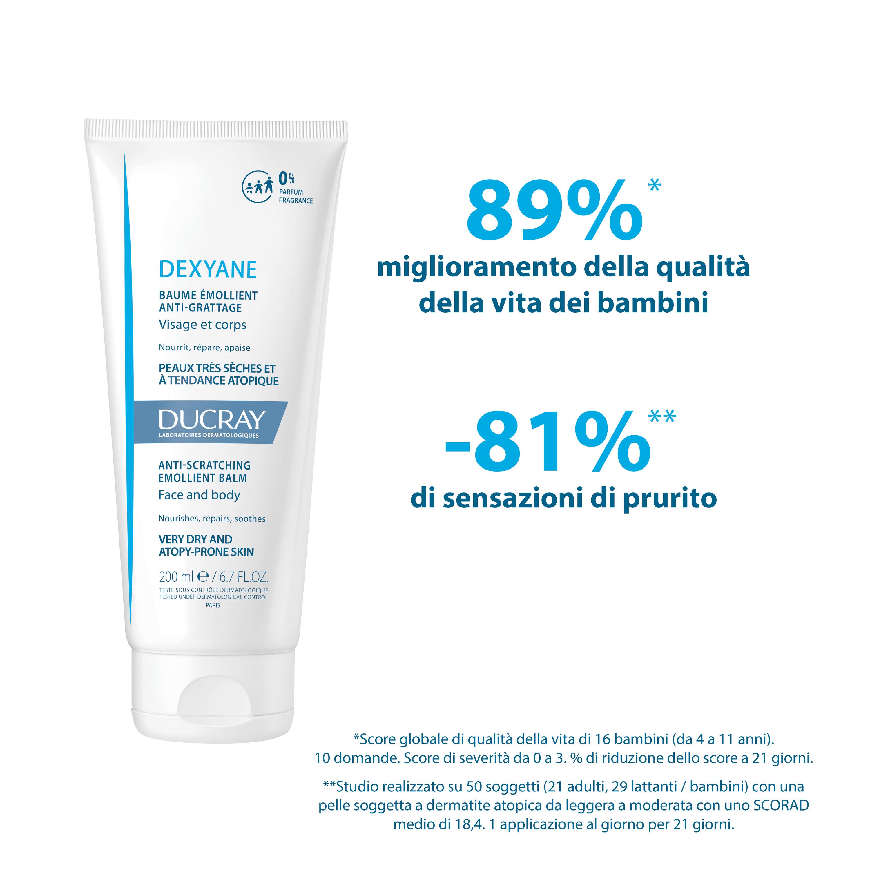 Ducray Dexyane - Balsamo Emolliente Anti-Grattage Viso E Corpo 400 ml