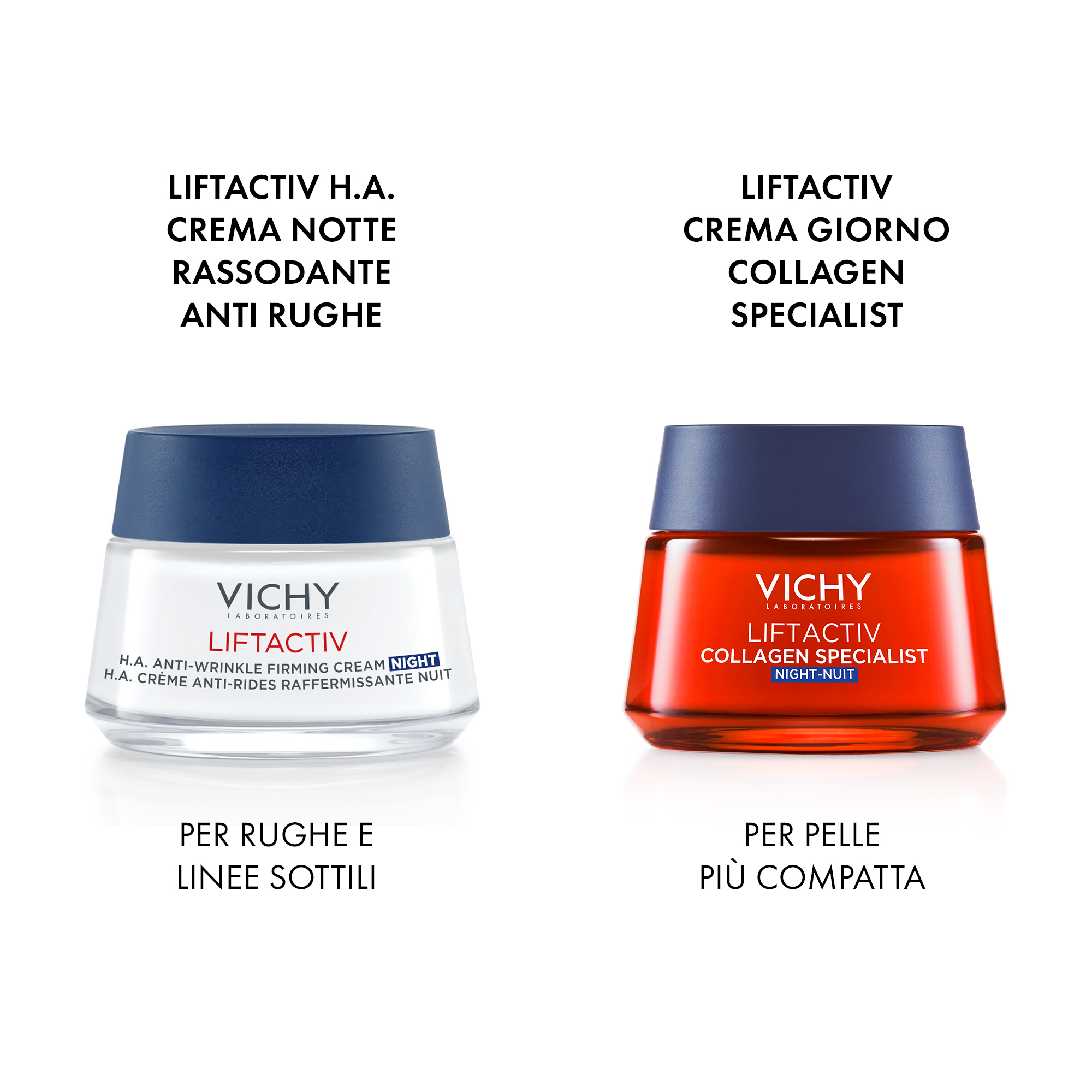 Vichy Liftactiv H.A. Crema Notte Rassodante Anti-rughe 50 ml 