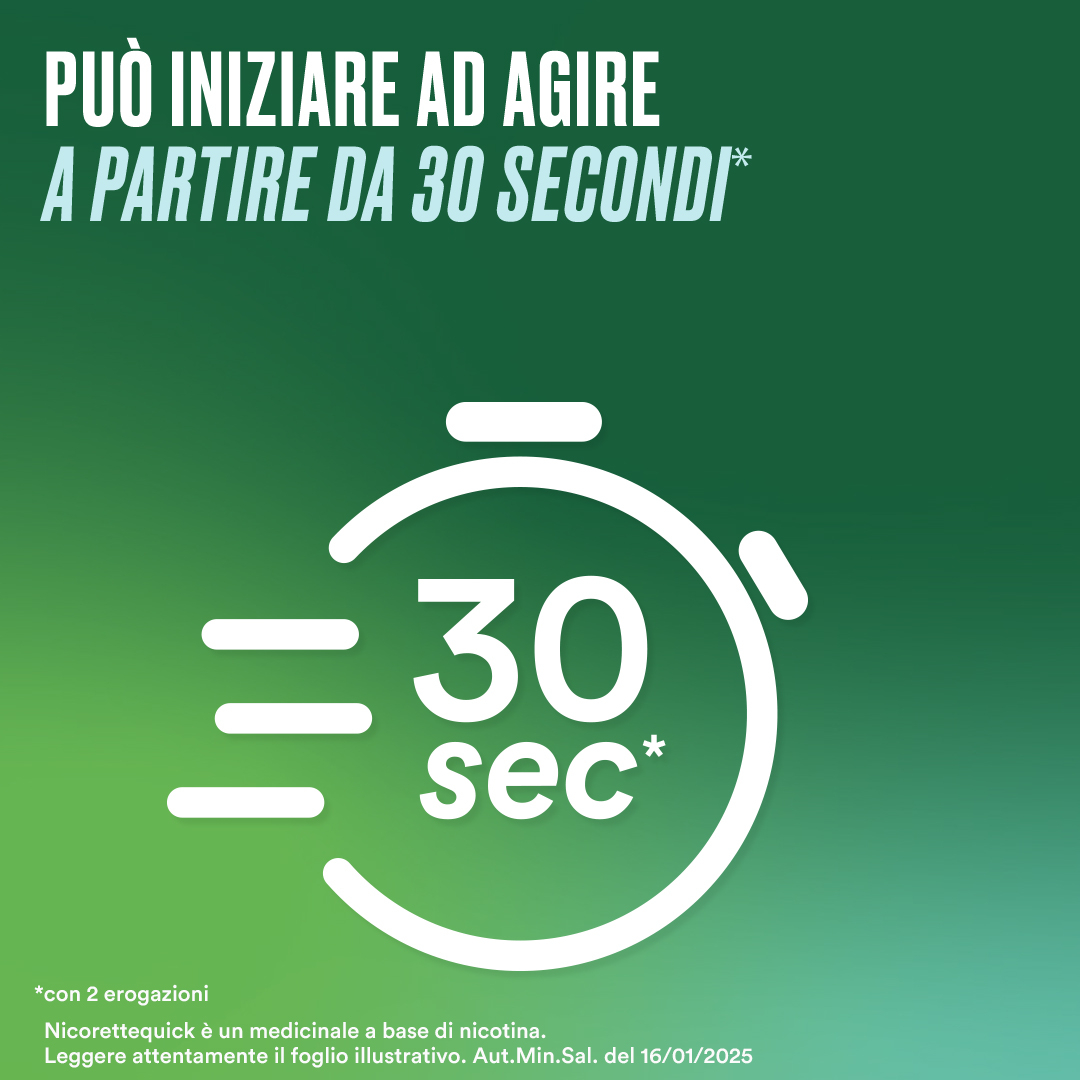 Nicorettequick Spray per Alleviare Astinenza da Nicotina Menta Nicorettequick Spray per Alleviare Astinenza da Nicotina Menta