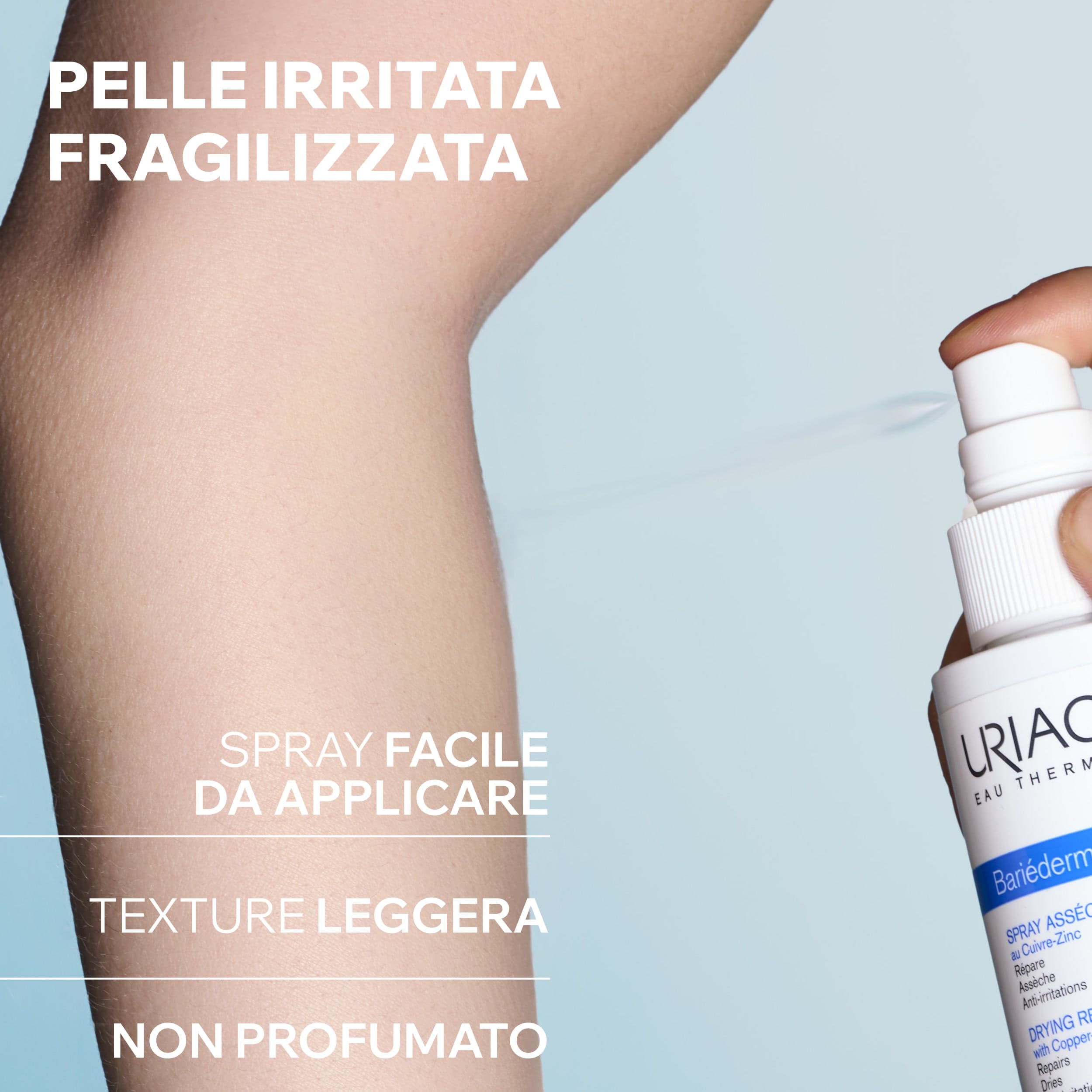 Uriage Bariéderm Cica-Spray - Trattamento Assorbente Riparatore Al CU-ZN 100 ml