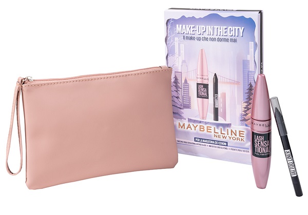 Maybelline New York Confezione Regalo, MAKE-UP IN THE CITY DI MAYBELLINE NEW YORK CON MASCARA E MINI MATITA OCCHI