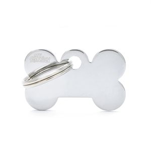 MY FAMILY MEDAGLIETTA OSSO (S) OTTONE CROMATO (REF. MFB01)