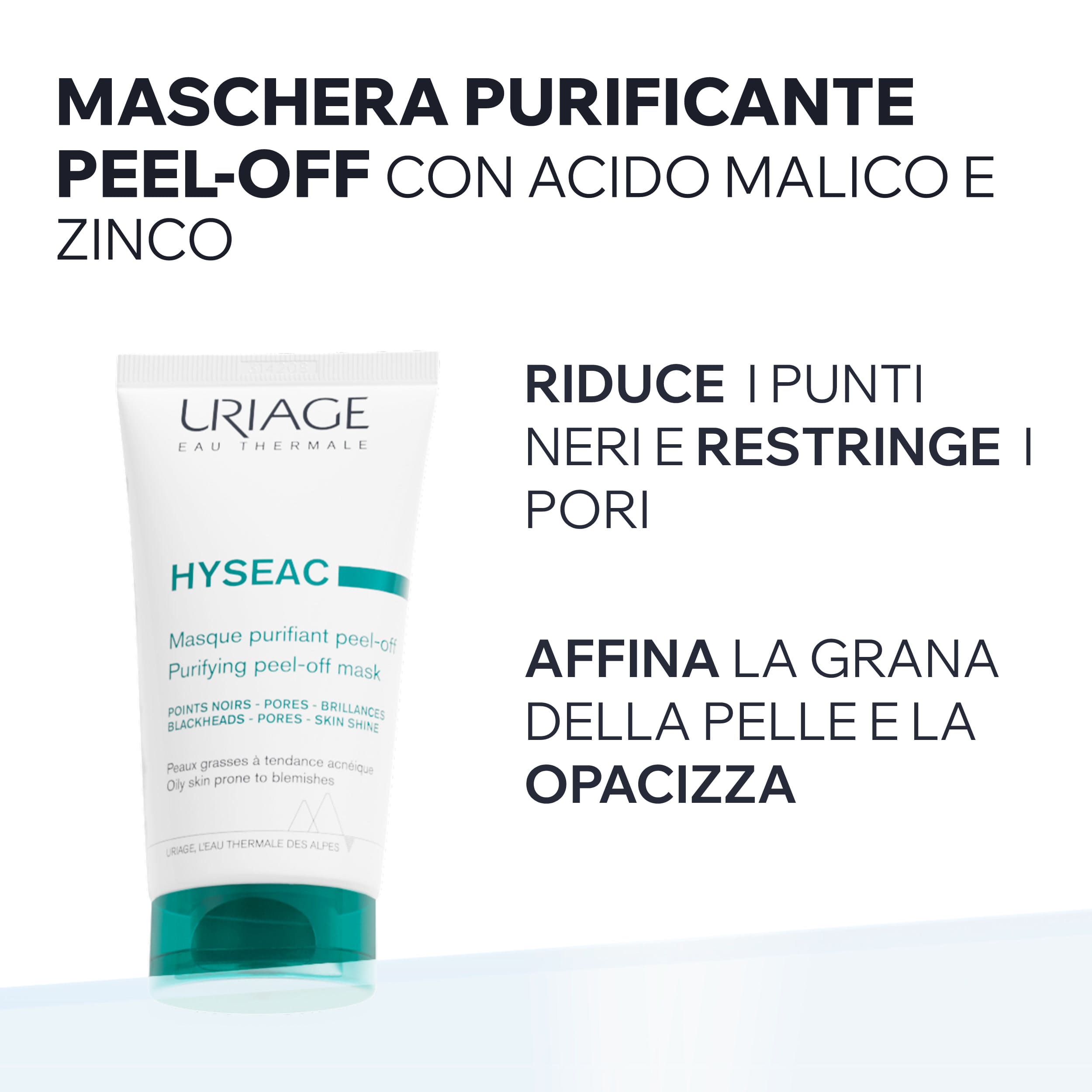 Uriage - Hyseac - Maschera Purificante Viso Per Pelle Mista A Tendenza Acneica 50 ml