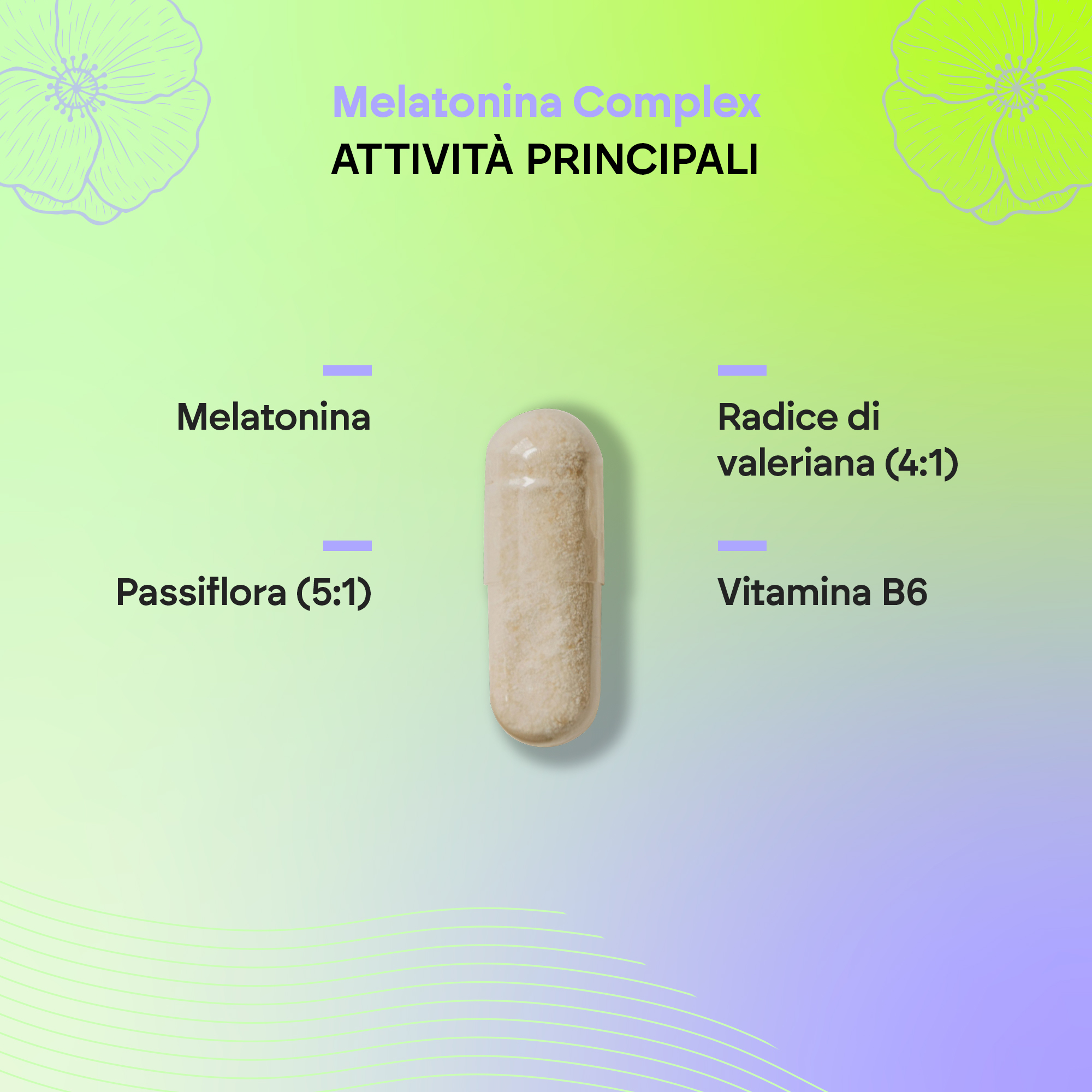 Nutralie Melatonina Complex 60 Capsule - Integratore Per Il Riposo Notturno