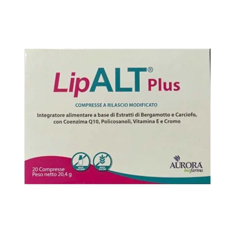 Aurora Biofarma - Lipalt Plus 20 Compresse - Integratore Per Il Metabolismo Dei Grassi